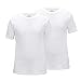 Centerline Herren T-Shirt Doppelpack Bio-Baumwolle Jersey, Kurzarm, Rundhals Ausschnitt (weiß, XXL)