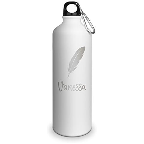 Trinkflasche mit Namen Vanessa - graviert Cover