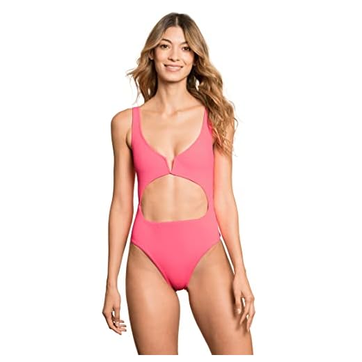 Maaji womens Cheeky Cut Wire One Piece Swimsuit, Pink, Large US