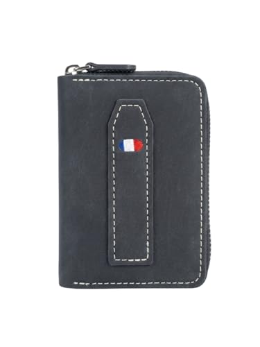 Image of 9 Slot RFID Orignal Leather Credit Debit Card Holder Wallet Money Coin Zipper Purse for Men & Women