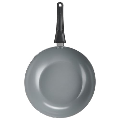 Image of GoodCook Everyday Stir Fry Pan Ceramic Nonstick Aluminum Deep-Walled Construction for Even Heating Non-Toxic PTFE & PFOA Free, 11.5-Inch, Black