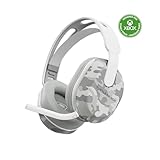 Turtle Beach Stealth 500 Wireless Gaming Headset Licensed for Xbox Series X|S, Compatible with Xbox One, Bluetooth, PC, Mobile, 40 Hr Battery, Memory Foam Cushions, Flip-to-Mute Mic – Black/Arctic Camo
