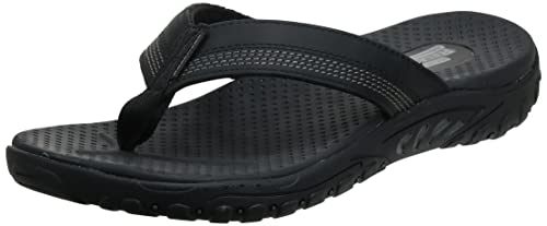 Image of Skechers Men's Reggae Cobano | Casual, Relaxed Fit, Memory Foam, Flip Flop Thong Sandal