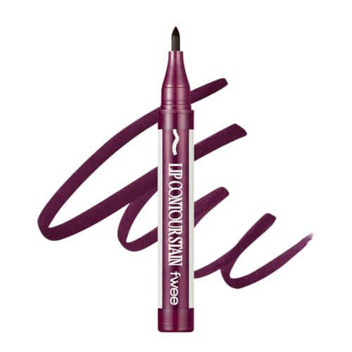 fwee LOCK’n LINE LIP CONTOUR STAIN | 06 Seoul Night | Long-lasting, Powerful fixing, no-transfer, Easy to use, Lightweight, High adhesion formula, lip tint, tinted lip liner | 1ml