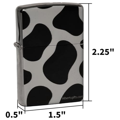 Encendedor Aluminio Estampado Negro y Blanco miniatura 2
