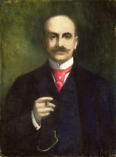Impression d'affiches Lesser Ury portrait artistique sur toile premium
