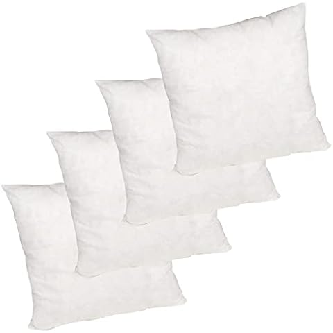 SuperKissen24. Pack 4 Almohadas, Cojines de Cama con Relleno de Poliéster Cover