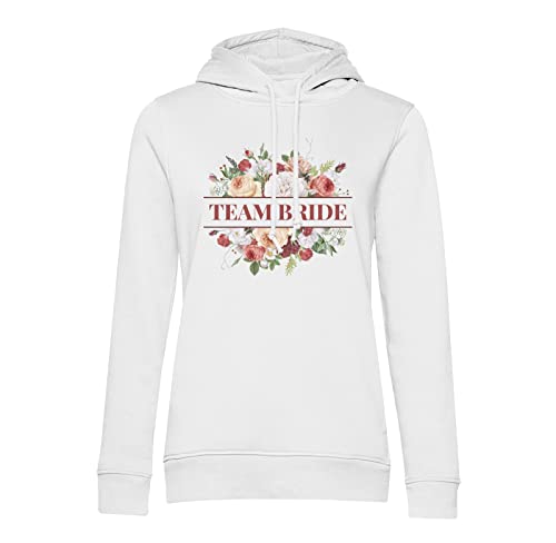 Sweat Team Bride avec bouquet de fleurs pour tenue de mariage et EVJF