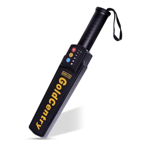 Image of Hand-Held Safety Inspection High Sensitivity Metal Detector with Sound & Vibrate Alarm Signals, LED Indicators for Security Checks at Airports, Stations, Malls, Cinemas - Pack of 1