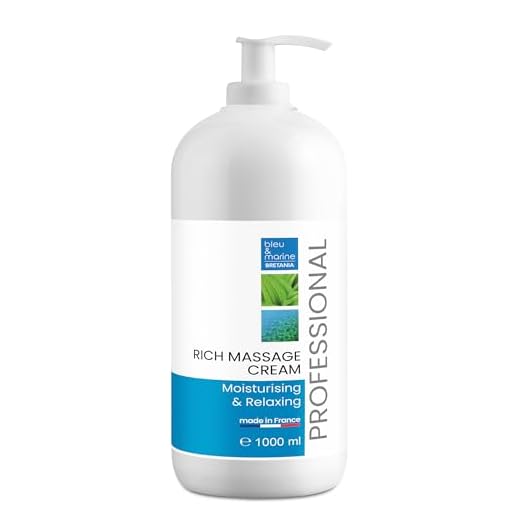 Crema de Masaje Profesional, Crema Hidratante Reafirmante Corporal, Masaje Relajante, Vitamina E, Ideal para Deportistas, Terapias: Compatible con Aceite de Ricino, Bio Oil, Aloe Vera - 1000 ml