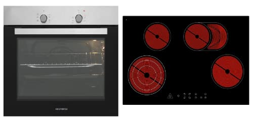 Respekta autarker Einbaubackofen, edelstahl, Glaskeramikkochfeld Touch Control
