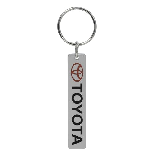 Plasticolor 004619R01 Toyota Ellispe Logo with Script Metal Enamel Key Chain