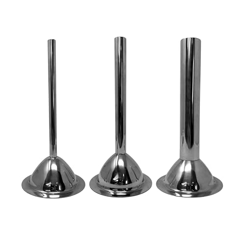 Cutlery Mania #12 Meat Grinder Funnel | Kitchen Sausage Stuffing Tube Attachment | 3 Size 3-Piece Set | Heavy-Duty Stainless Steel | Professional, Home, Restaurant & Commercial Use (#12)