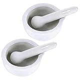 Mörser Mit Stößel, 2 Teile Granit Mörser Und Stößel Set, Kompakte Mörser Klein Für Kräuter Und Gewürze, Ideal Für Küche Und Apotheke