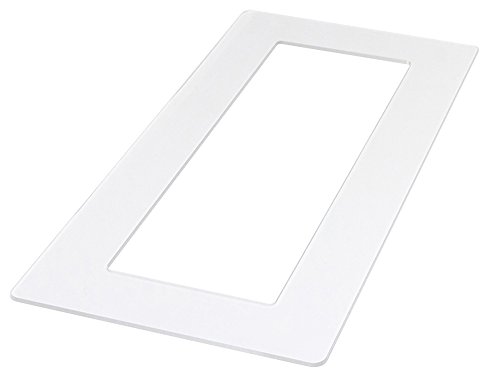 kekef Acrylglas Dekorrahmen klar 1fach 2fach 3fach 4fach, beidseitig benutzbar glänzend oder entspiegelt, Tapetenschutz Wandschutz für Lichtschalter und Steckdosen (antireflex 3-fach) Cover