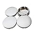 ERUYN 4pcs 56mm Tapas de Cubo de Centro de Rueda de Coche Universal ABS Cubierta de llanta de neumático de vehículo Plata