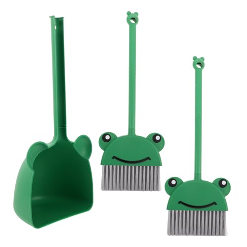 KICHOUSE 1Set Cleaning Set Lightweight Cartoon Broom and Dustpan for Home and Kindergarten Encourages Independence Suitable for Indoor and Outdoor Use