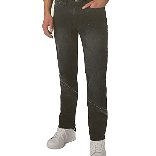 IZOD Men's Comfort Stretch Straight Leg Jean (Dark, 36W x 34L)2