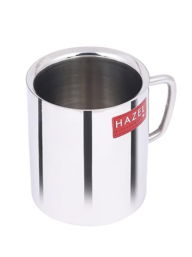 Image of HAZEL Stainless Steel Double Wall Green Tea Coffee Big Sobar Mug, 1 Pc, 210 ml