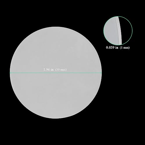 Image of 80 Pieces 2 Inch Clear Acrylic Circle, 50mm Transparent Acrylic Discs Round Plastic Sheet Blank for Keychain, Painting, Signs