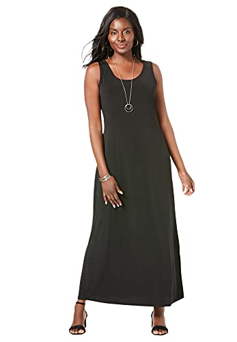 Jessica London Women's Plus Size Sleeveless Maxi Dress - 16, Black