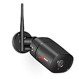 Outdoor WiFi Security Camera, 1080P Home Surveillance Camera ANRAN 2.0MP Wireless Bullet IP Camera with Free App,Two-Way Audio, Night Vision, Motion Detection, Max Support 128GB SD Card (Not Include)