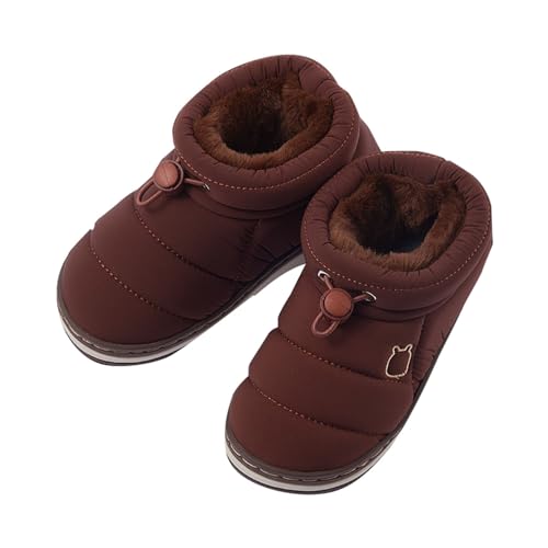 Toddler Kids Warm House Boots Water Proof Slippers for Boys Girls Fuzzy 𝗙𝐮𝗿 Lined Comfy Platform Rain Boots 6 5
