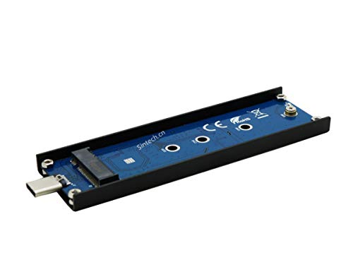 Image of Sintech nVME to USB Type C Adapter,USB 3.1 M-Key M.2(NGFF) SSD External Card Enclusure(Fit for Samsung 960 /970 EVO WD Black NVME SSD)