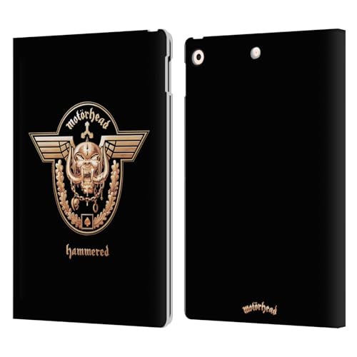 Étui portefeuille Motorhead antichoc en cuir avec support vidéo pour iPad 10.2