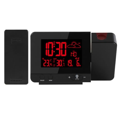 Hydravex Alarm Clock with 180° Projection on Ceiling, Digital Alarm Clock with Usb Charging Port, 12/24hr, Temperature Detect, Snooze Bedside Clock for Bedrooms Living Room Hydravex Alarm Clock with 180° Projection on Ceiling, Digital Alarm Clock with Usb Charging Port, 12/24hr, Temperature Detect, Snooze Bedside Clock for Bedrooms Living Room