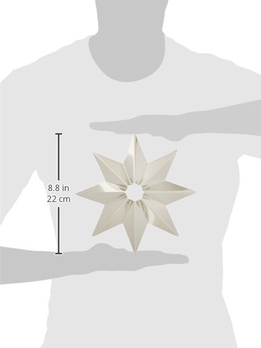 Image of RCH Hardware CN-11-PN Solid Brass Decorative Star Shaped Ceiling Canopy Medallion Accent for Chandeliers and Pendant Lighting with Matching Screw Collar and Loop