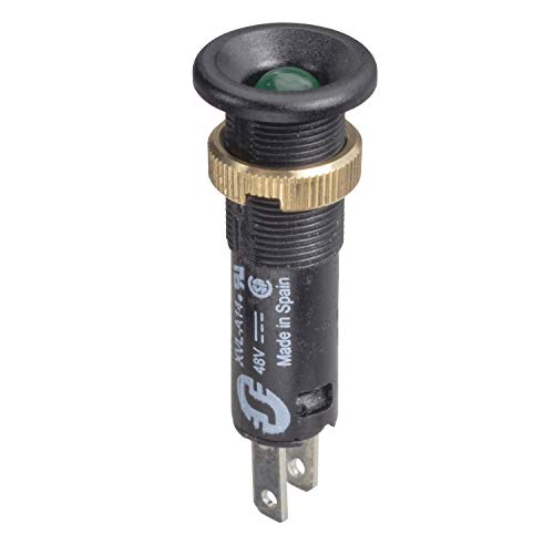 Piloto LED integral redondo Schneider XVLA143 verde IP40 de 8mm para señalización 2