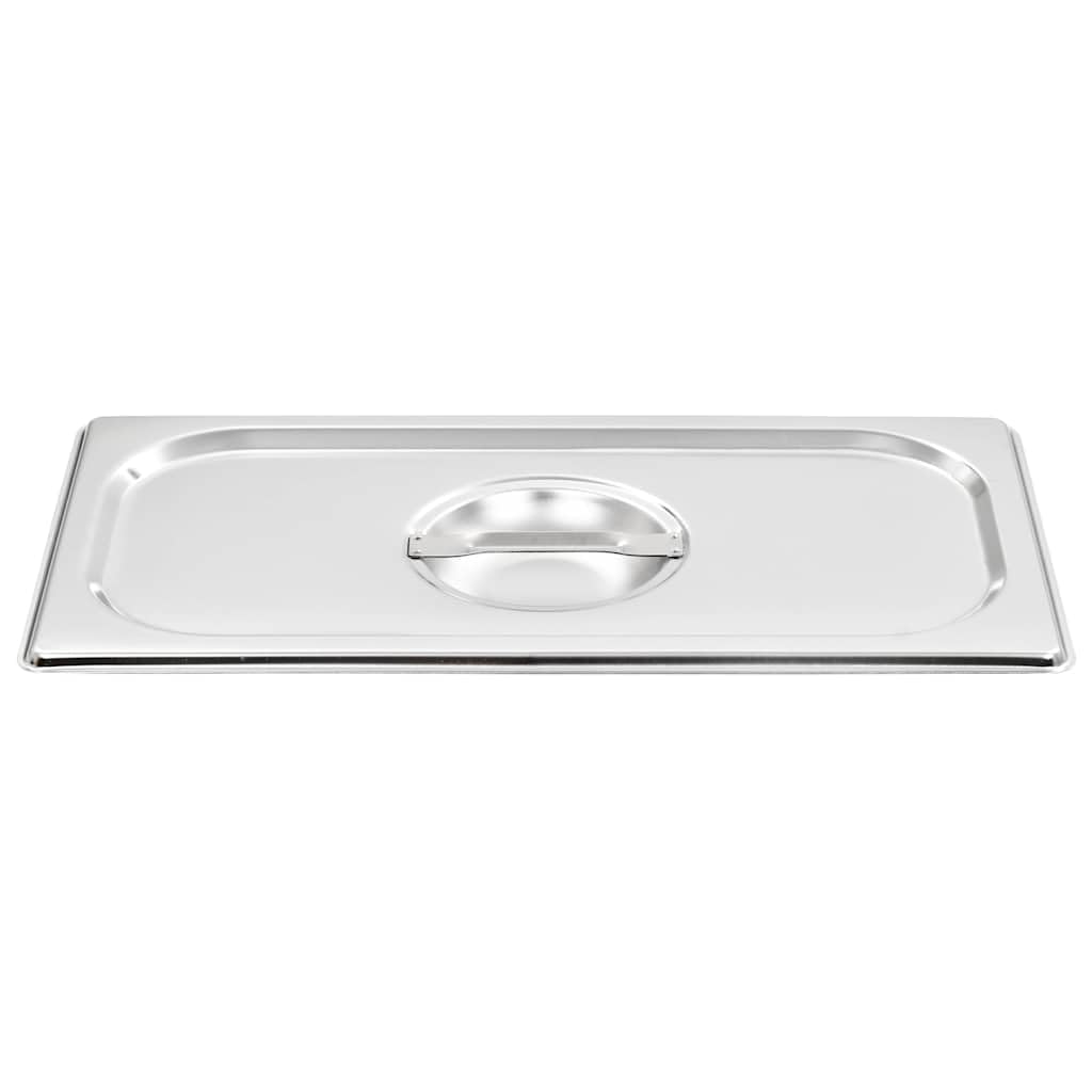 GN 1/3 pokrywka ze stali nierdzewnej, zestaw 4 pojemników gastronomicznych, 325 x 176 mm, dokładnie dopasowana pokrywa do zastosowań gastronomicznych