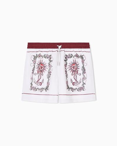 Emporio Armani Herren Karten Prints Boxer Beige M – Ansicht 1