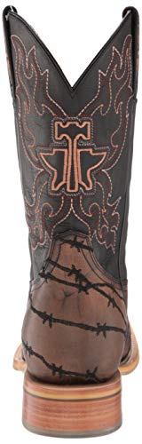 Men's Cowboy Western Boot, Black/Brown, 12 Wide3