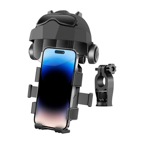 Support smartphone VTT et trajets urbains avec écran protégé du soleil
