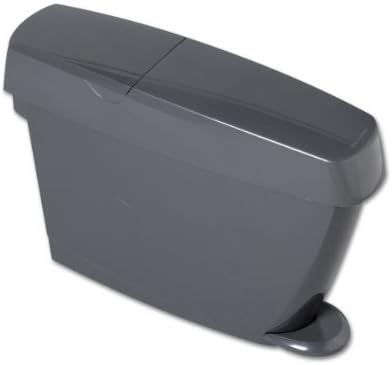 Direct Sales Pedal Operated Sanitary Bin 15 Litre Grey for use in Work Place Toilets, Public Toilet