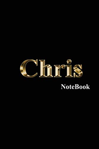 Chris Notebook: Name Monogram 9 x 6 Blank, lined writing Journal/Notebook diary, and notes