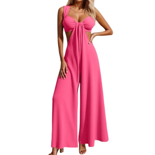 Combinaison pantalon large mode femme tenue de soirée chic et décontractée