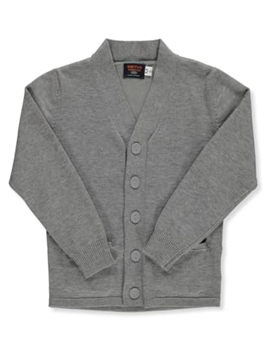 Smith's American Boys' V-Neck Cardigan - Gray, 6-72