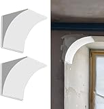 2-teiliges Universelles Türbogen-Set, Vorgebogene Gipskarton-Eckprofile For Einfache Selbstmontage, Lackierbare Bogenleiste For Wohnzimmer Und Küche(24cm(9.4"),35x35cm(13.8x13.8"))