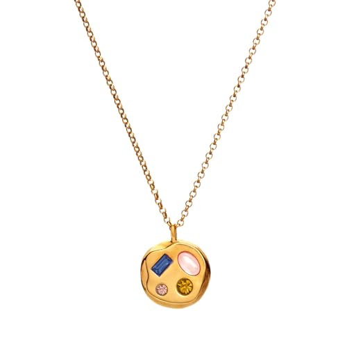 Birthdate 14k Gold Necklace for Women, The September Sixth Pendant - 16-20in Adjustable 14 Karat Gold Chain with Lobster Clasp - Cadenas de Oro 14k Puro Para Mujer, Ladies Jewelry Birthstone