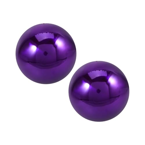 Parliky Outdoor Decorative Balls 2pcs Stainless Steel Gazing Mirror Balls Patio Decor Yard Decor