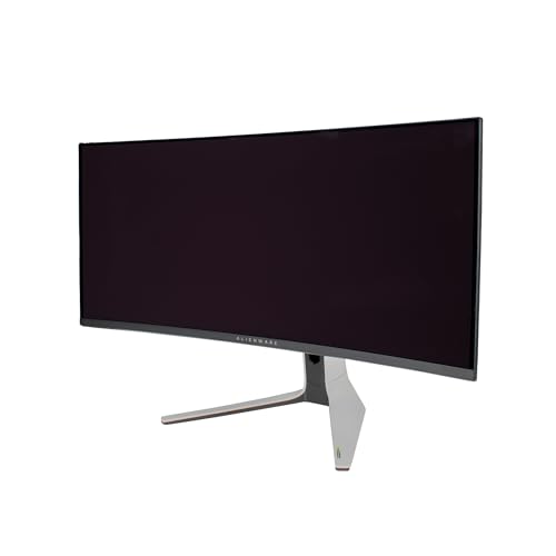 Image of Alienware AW3423DW 34.2 inch Curved QD-OLED PC Gaming Monitor, 3440x1440 Ultrawide, 175Hz, 0.1ms, G-Sync Ultimate, HDR True Black 400, 99.3% DCI-P3, USB Hub, Lunar Light Bundle