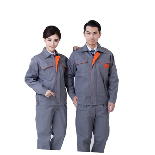 Manteau de coupe de soudage LIFKOME en coton gris vêtement de protection