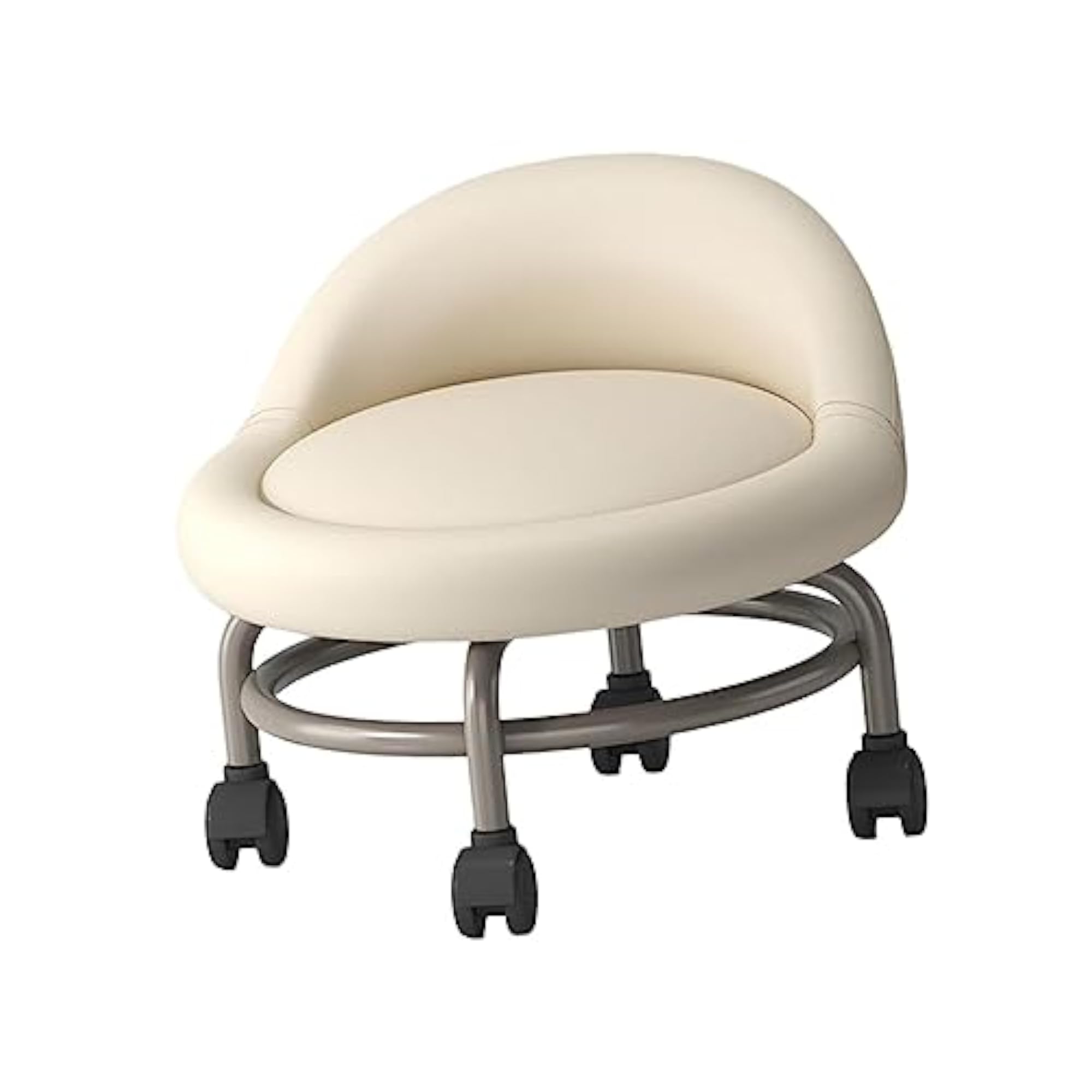 Low Rolling Stool with Universal Wheels for Party Use