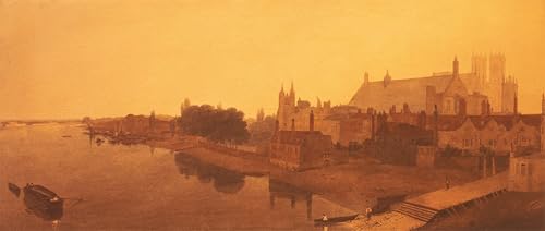 Tableau Abbaye et hall de Westminster Peter De Wint impression d'art sur toile 60x90cm