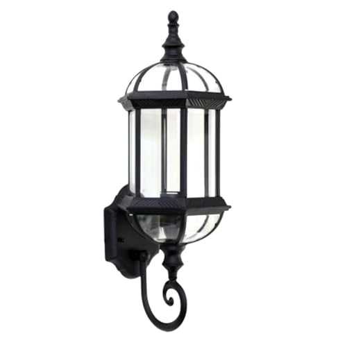 Applique murale extérieur rétro luminaire de jardin noir pour soirées de terrasse et patio