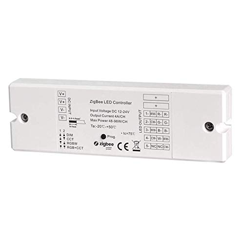 MEC Light 4in1 ZigBee 3.0 SmartHome Controller Haussteuerung 12-24V/DC 5x 4A für LEDs CCT, RGBW & RGB+CCT