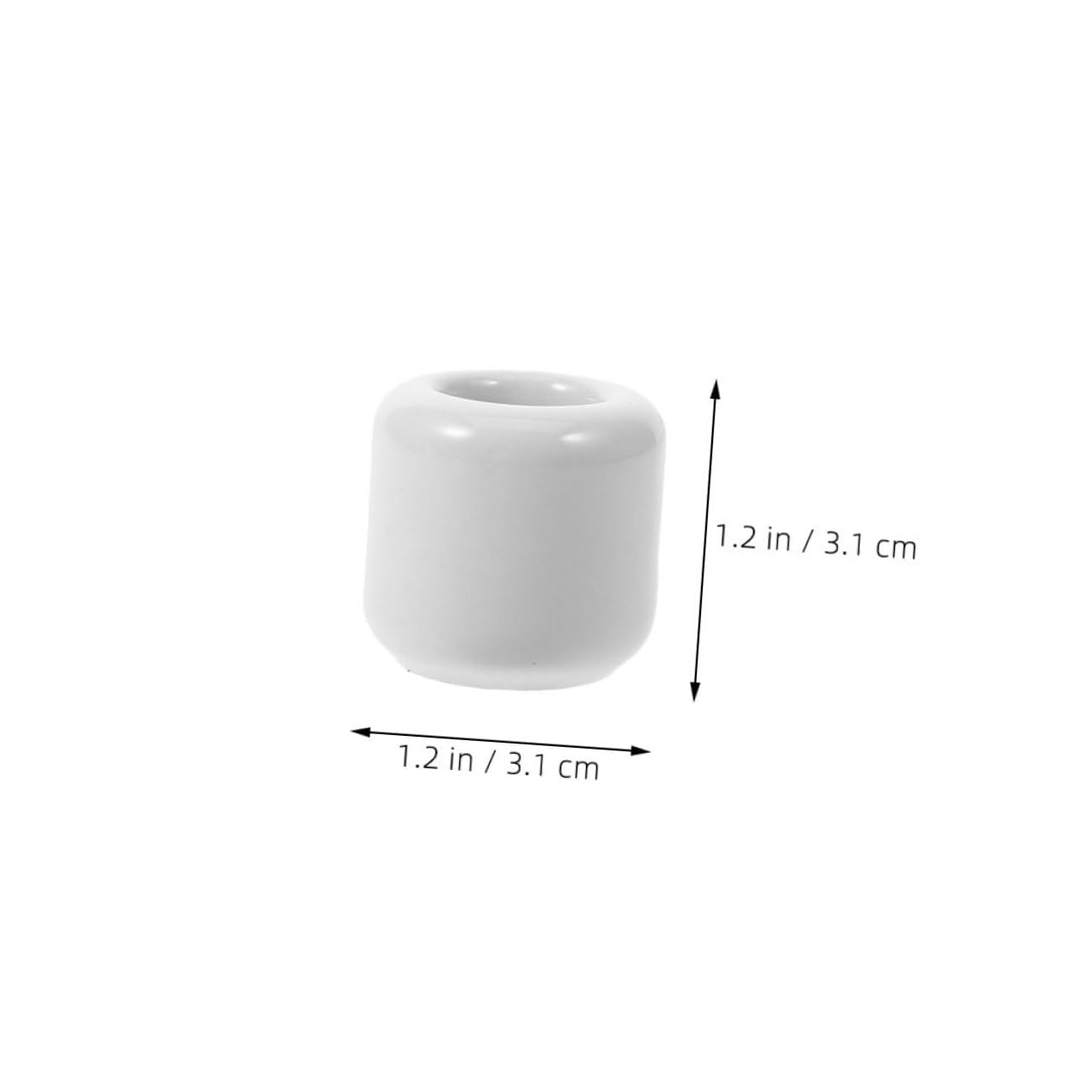 GRIRIW 10pcs Ceramic Candle Holders: Round Tealight Set for Prayer and Home Decors - Compact Design for Travel Parties Presents